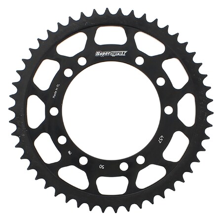 Supersprox Steel Sprocket Black 50T- for Kawasaki KX100 95-19 RFE-457-50-BLK
